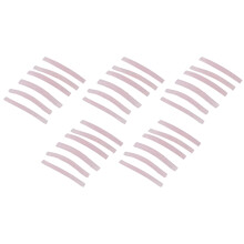15 Pairs Silicone Eyelash Curler Pads, Reusable Lash Lift Shields, Pink, Sizes S-M-L