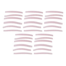15 Pairs Silicone Eyelash Curler Shields 5 Sizes Pink Reusable Lash Lift Rods