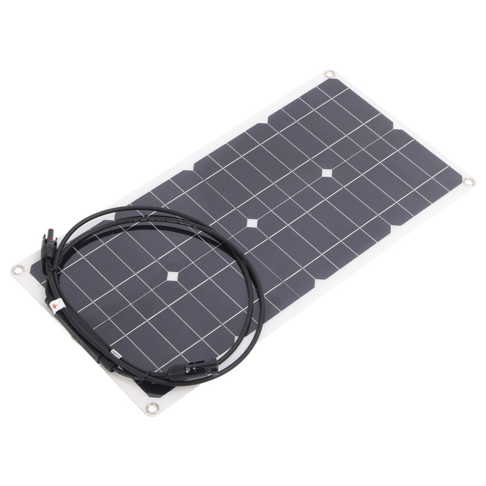 Flexible 25W 16V Monocrystalline Solar Panel For Rvs, Yachts & Cars 4121385864097