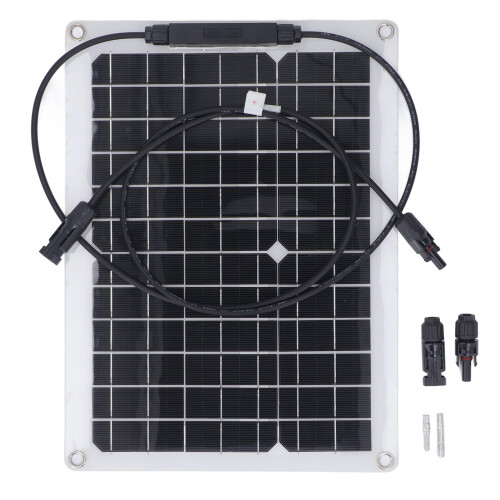 18V 15W Flexible Solar Panel Kit for Battery Charging, 380x280mm 2
