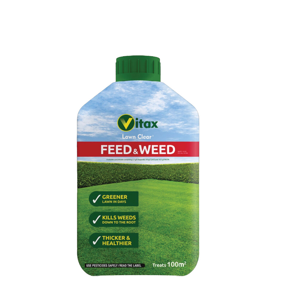 Vitax Feed & Weed Lawn Fertilizer & Weed Killer 100M² Green