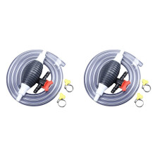 2X Multifunktions-Flüssigkeitssaugpumpe, Manuelle Kraftstoffförderpumpe, Benzin-Siphonschlauch, Tragbare Siphonpumpe (1 Meter)