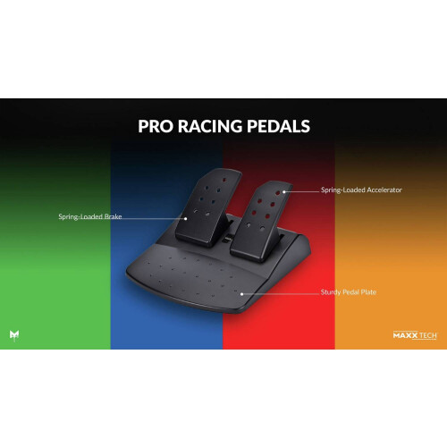 Maxx Tech Pro Racing Wheel Kit For PC, Xbox, PS4 & Switch 2