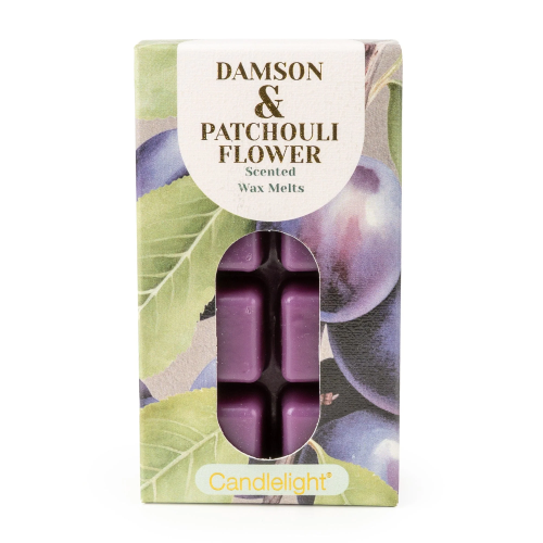 Candlelight 8 Pack Wax Melts - Damson & Patchouli Flower