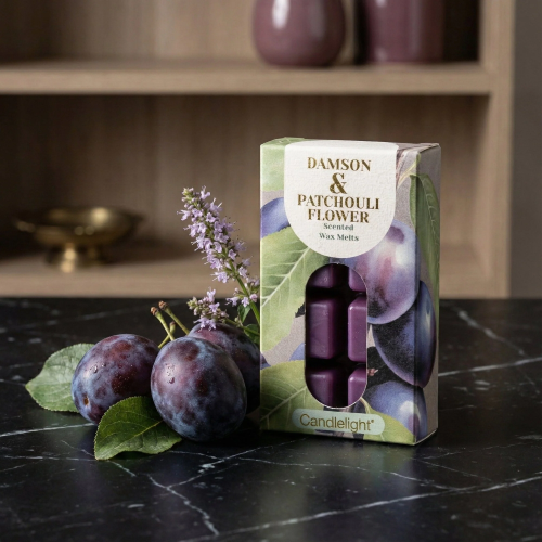 Candlelight 8 Pack Wax Melts - Damson & Patchouli Flower 2