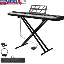 88 Key Full Size Semi-Weighted Standard Electric Digital Piano Pedal Stand