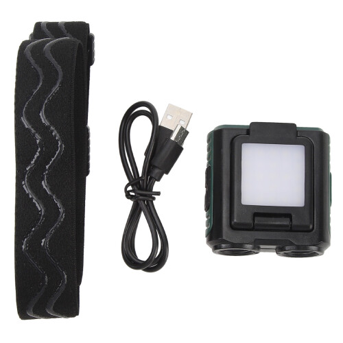 Linterna frontal USB de inducción con clip para gorra de 1000mAh 1