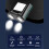 Linterna frontal USB de inducción con clip para gorra de 1000mAh 15