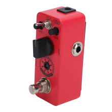 Pedale compressore per chitarra True Bypass, rosso, 9V, custodia in metallo