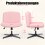 Cadeira Rosa Sem Braços com Design Moderno 2