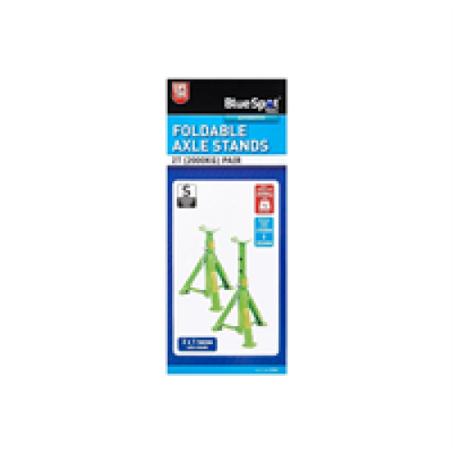 BlueSpot BlueSpot Tools 2T (2000KG) Pair Foldable Axle Stands 2
