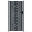 VidaXL vidaXL Gartentor Anthrazit 100x175 cm Stahl Quadratisches Design 3