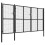vidaXL Gartentor Stahl 400 x 150 cm Anthrazit 2