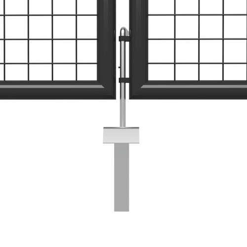 vidaXL Gartentor Stahl 400 x 150 cm Anthrazit 2