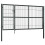 VidaXL vidaXL Gartentor mit Pfosten Stahl 350140 cm Anthrazit 2