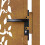 VidaXL vidaXL Gartentor 100x100 cm Cortenstahl Baumdesign 10