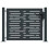 VidaXL vidaXL Gartentor Anthrazit 100x75 cm Stahl Quadratisches Design 3