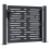 VidaXL vidaXL Gartentor Anthrazit 100x75 cm Stahl Quadratisches Design 5