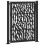 VidaXL vidaXL Gartentor Schwarz 100x125 cm Stahl Trace Design 2