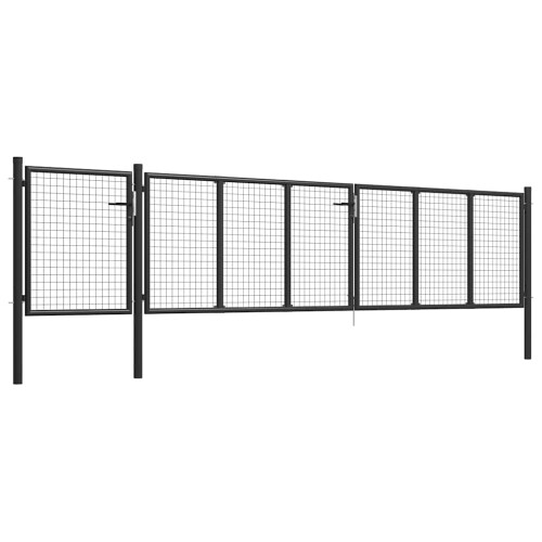 VidaXL vidaXL Gartentor Stahl 50075 cm Anthrazit 1