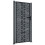 VidaXL vidaXL Gartentor Anthrazit 100x200 cm Stahl Quadratisches Design 2