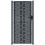VidaXL vidaXL Gartentor Anthrazit 100x200 cm Stahl Quadratisches Design 3