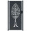 VidaXL vidaXL Gartentor Anthrazit 100x175 cm Stahl Baum-Design 3