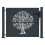 VidaXL vidaXL Gartentor Anthrazit 100x75 cm Stahl Baum-Design 3