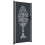 VidaXL vidaXL Gartentor Anthrazit 100x200 cm Stahl Baum-Design 2