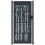 VidaXL vidaXL Gartentor Anthrazit 100x200 cm Stahl Bambus-Design 3