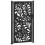 VidaXL vidaXL Gartentor Schwarz 100x175 cm Stahl Wellendesign 2