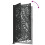 VidaXL vidaXL Gartentor Schwarz 100x175 cm Stahl Wellendesign 7