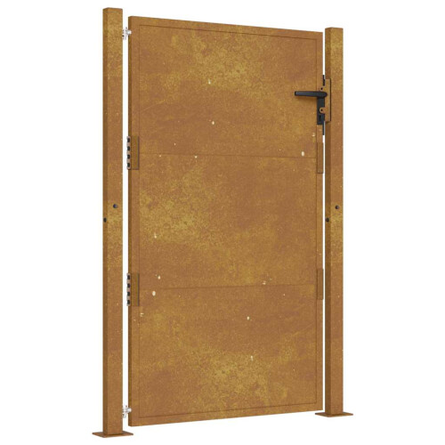 VidaXL vidaXL Gartentor 100x125 cm Cortenstahl 1