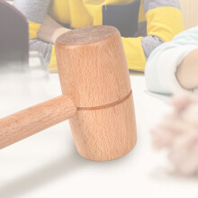 Wooden Mallet Hammer Beech Wood Round Head Hand Tool for DIY Carpentry