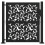 VidaXL vidaXL Gartentor Schwarz 100x100 cm Stahlblatt-Design 3