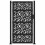 VidaXL vidaXL Gartentor Schwarz 100x175 cm Stahlblatt-Design 3