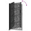 VidaXL vidaXL Gartentor Schwarz 100x175 cm Stahlblatt-Design 7