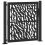VidaXL vidaXL Gartentor Schwarz 100x100 cm Stahl Trace Design 2