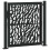 VidaXL vidaXL Gartentor Schwarz 100x100 cm Stahl Trace Design 6