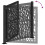 VidaXL vidaXL Gartentor Schwarz 100x100 cm Stahl Trace Design 7