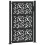 VidaXL vidaXL Gartentor Schwarz 100x150 cm Stahlblatt-Design 2