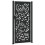 VidaXL vidaXL Gartentor Schwarz 100x200 cm Stahl Flammendesign 6