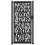 VidaXL vidaXL Gartentor Schwarz 100x200 cm Stahl Trace Design 3