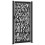 VidaXL vidaXL Gartentor Schwarz 100x200 cm Stahl Trace Design 6