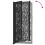 VidaXL vidaXL Gartentor Schwarz 100x200 cm Stahl Trace Design 7