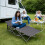 Camping Cot Portable Camping Bed Folding Sleeping Bed w/ Mattress 17