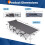 Camping Cot Portable Camping Bed Folding Sleeping Bed w/ Mattress 12