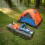 Camping Cot Portable Camping Bed Folding Sleeping Bed w/ Mattress 16