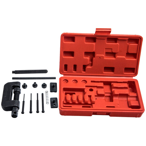 Chain Breaker Riveting Tool Cutter Cam Drive Motorcycle Link Separator 13pcs 2