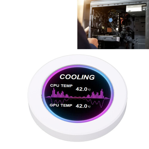 2.1 Inch White IPS LCD Display for Water Cooler Replacement 360 Rotation